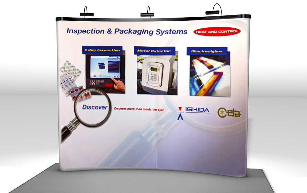Heat and Control Packaging Inspection Machine Show Graphic