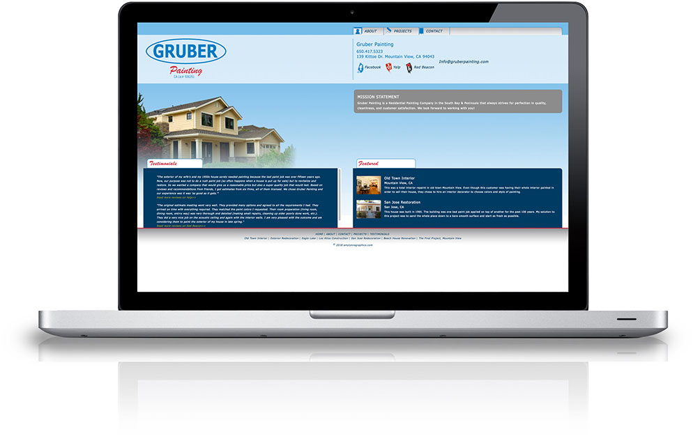 Gruber Painting  Website Design and Development