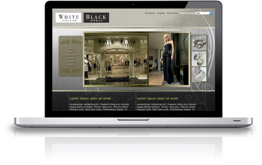 Template Website for Clients - "Black House White Market"
